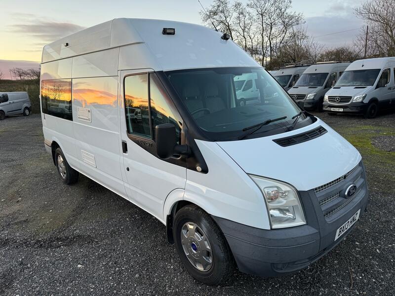 FORD TRANSIT 4x4 AWD. 2.2 TDCi LWB High Roof Welfare Mess Van. Ideal Camper Conversion.  2013