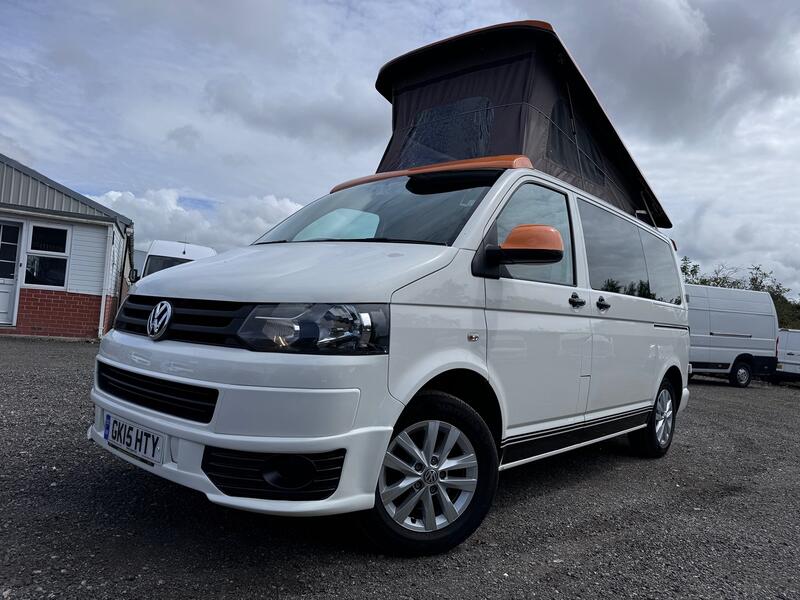 VOLKSWAGEN T5 CAMPER 2.0 TDI. Pop Top. 4 Berth. Heater. Swivel Seat. Leisure Battery. 2015