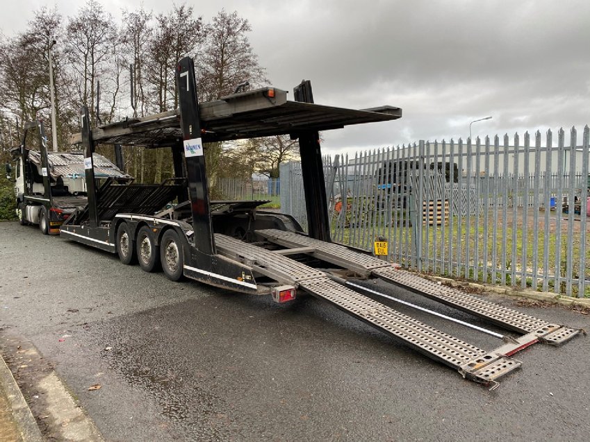 DAF CF 85 440 6x2 EURO 6  - Lohr EHR 300 Tri- axle Car Transporter. 2015