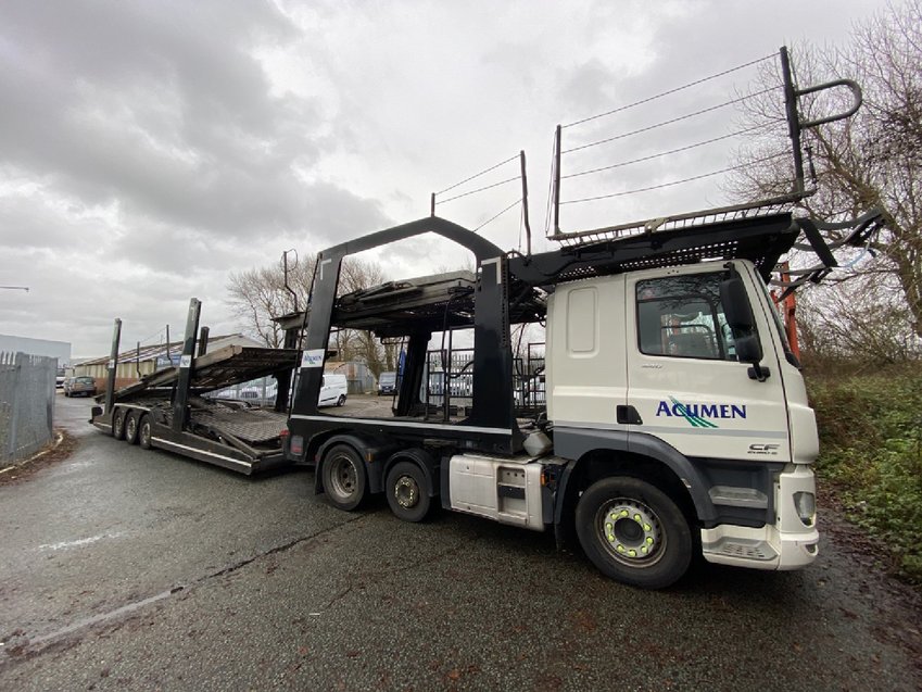 DAF CF 85 440 6x2 EURO 6  - Lohr EHR 300 Tri- axle Car Transporter. 2015