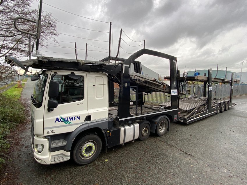 DAF CF 85 440 6x2 EURO 6  - Lohr EHR 300 Tri- axle Car Transporter. 2015