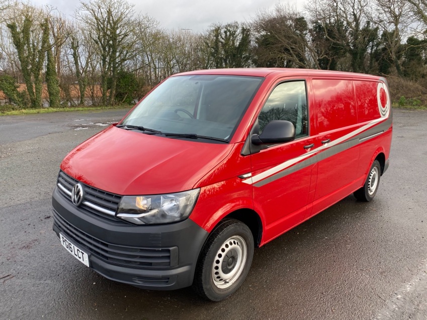 VOLKSWAGEN TRANSPORTER T28 TDI STARTLINE BLUEMOTION LWB + TAILGATE. 27855  MILES 2016