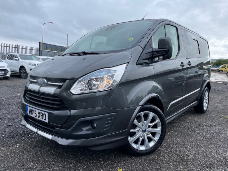 FORD TRANSIT CUSTOM 290 SPORT 155BHP. Leather. NAV. DAB. CAM. New build. 2015