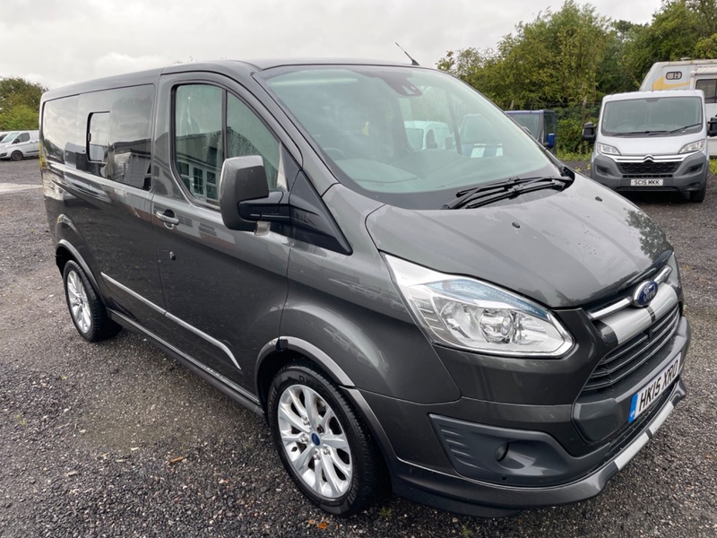 FORD TRANSIT CUSTOM 290 SPORT 155BHP. Leather. NAV. DAB. CAM. New build. 2015