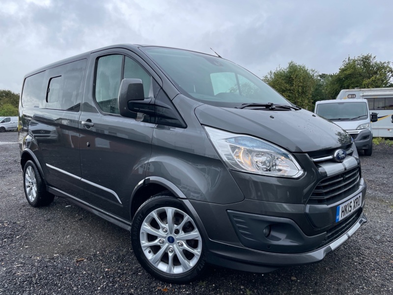 FORD TRANSIT CUSTOM 290 SPORT 155BHP. Leather. NAV. DAB. CAM. New build. 2015